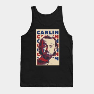 George Carlin Funny Pop Art Style Tank Top